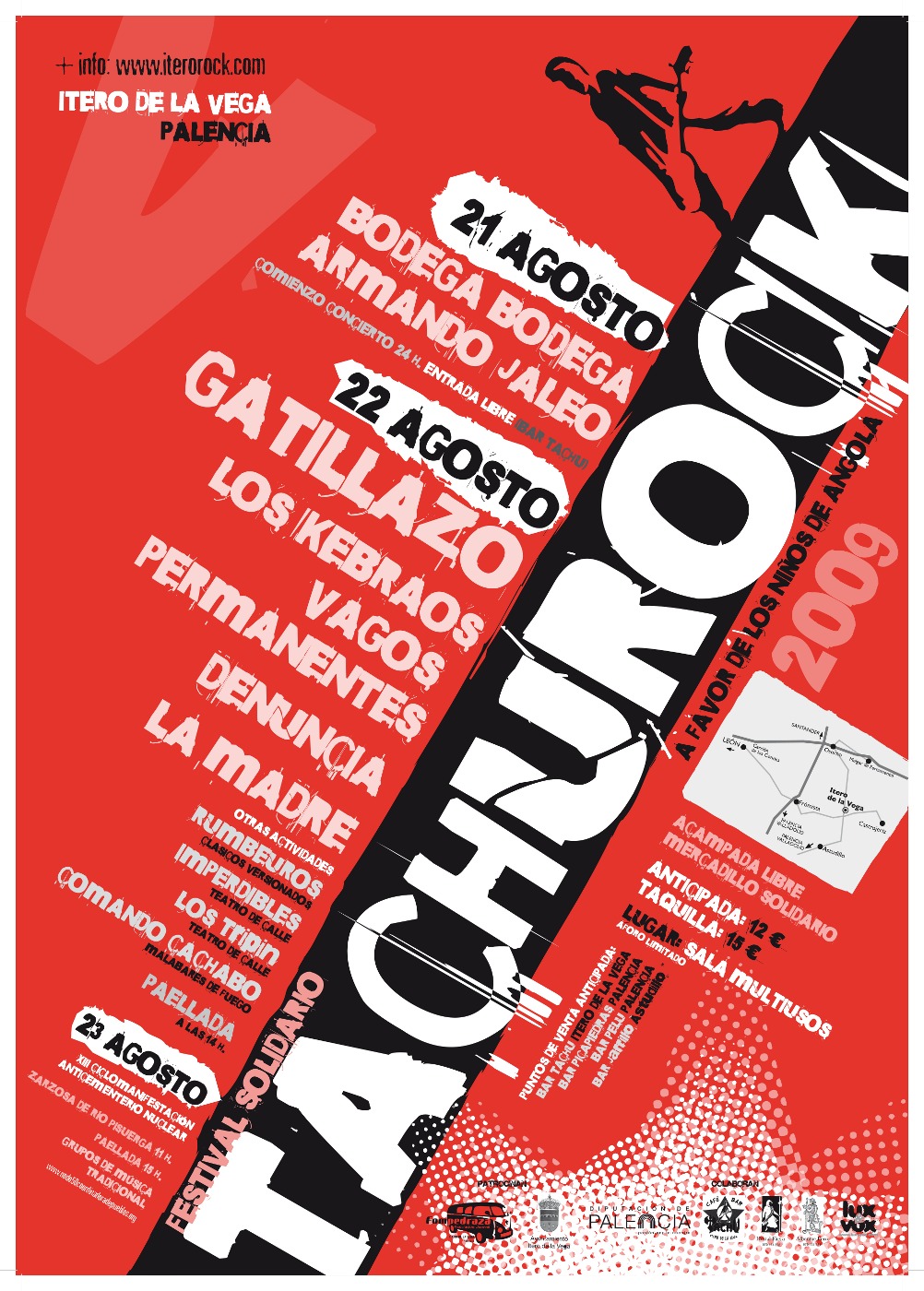 Cartel del 5º Festival Solidario TachuRock 2009